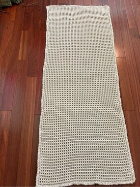 Upgraded Waffle Bath Mat, Super Absorbent Non Slip for Bathroom Floor 60x24x1